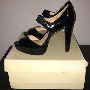 Michael Kors Heels Black Patent